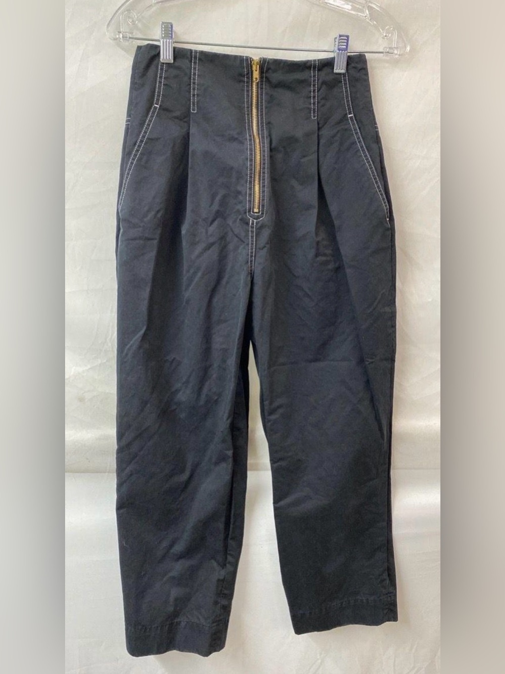 Sandro Gatiene Black Cropped Pants
